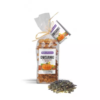 NaturaVena Ciastka owsianki z pestkami dyni 175 g