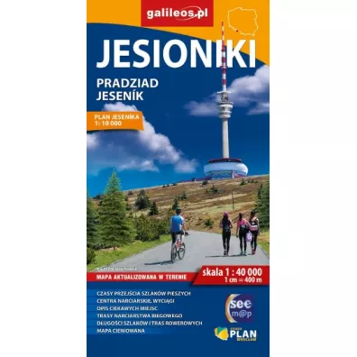 Mapa turystyczna - Jesioniki/Pradziad/Jesenik
