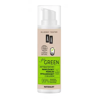 Aa Go Green antybakteryjny nawil�aj�cy podk�ad wyg�adzaj�cy z Selerem Naturalny 30 ml