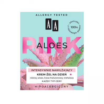 Aa Aloes Pink krem intensywnie nawil�aj�cy �elowy na dzie� 50 ml
