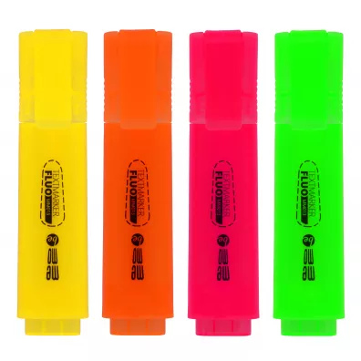 MemoBe Zakre�lacze neonowe etui 4 szt.