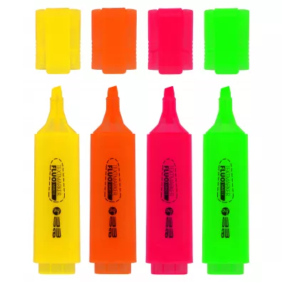 MemoBe Zakre�lacze neonowe etui 4 szt.