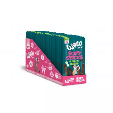 Wow Cat Soft Sticks Rind - mikkie przysmaki z woowin dla kota 5 x 6 g