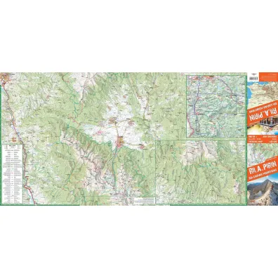Mapa trekkingowa Ri�a i Piryn. G�ry Bu�garii 1:80 000