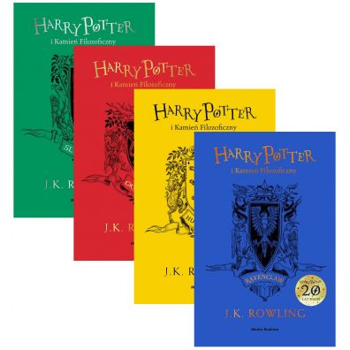 Pakiet Harry Potter i Kamień Filozoficzny: Slytherin, Gryffindor, Hufflepuff, Ravenclaw