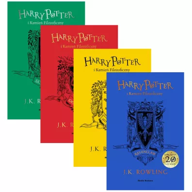 Pakiet Harry Potter i Kamie� Filozoficzny: Slytherin, Gryffindor, Hufflepuff, Ravenclaw - Joanne Kathleen Rowling