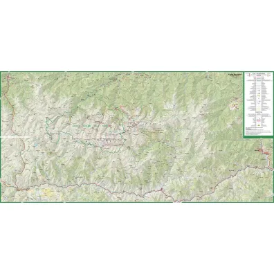 Turkey the Highest Peakstrekking map 1:100 000 laminat
