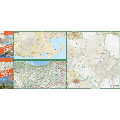 Turkey the Highest Peakstrekking map 1:100 000 laminat