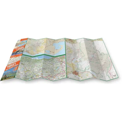 Turkey the Highest Peakstrekking map 1:100 000 laminat