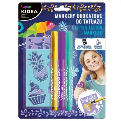 Derform Markery do tatua�u z szablonami 3 szt.