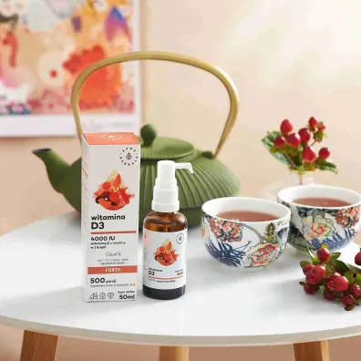 Aura Herbals Witamina D3 4000 IU, MCT, krople suplement diety 50 ml
