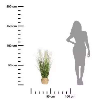ProGarden Sztuczna trawa kwitnca w donicy wzr 2