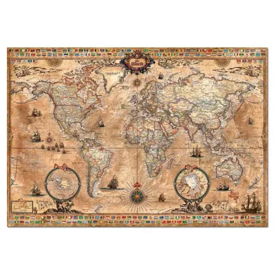 Puzzle 1000 el. Antyczna mapa wiata Educa