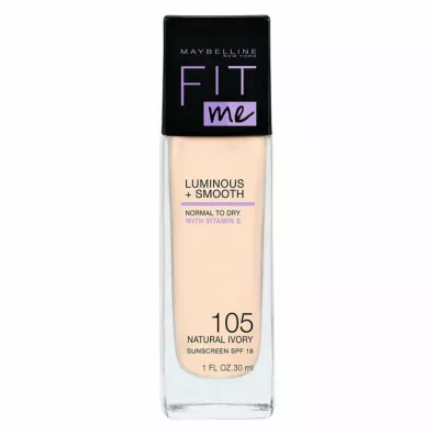 Maybelline Fit Me Luminous + Smooth Foundation roz�wietlaj�cy podk�ad do twarzy 105 Natural Ivory 30 ml
