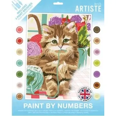 Malowanie po numerach - Cute Kitten 40x30cm Dalprint