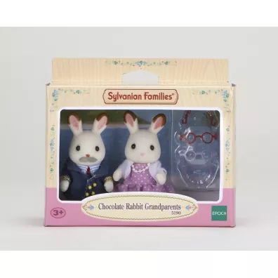 Sylvanian Dziadkowie krlikw z czekoladowymi uszkami