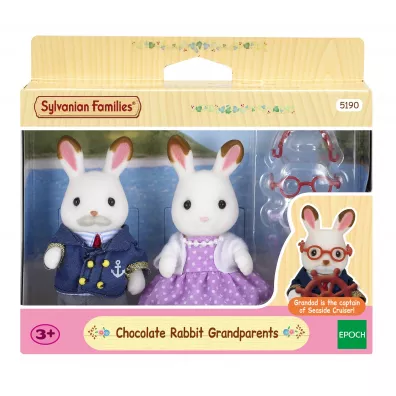 Sylvanian Dziadkowie krlikw z czekoladowymi uszkami