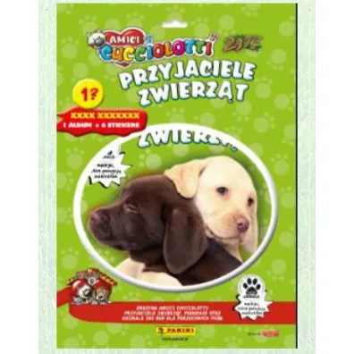 Panini Przyjaciele zwierz�t zestaw startowy - 18 naklejek + album do wyklejania *