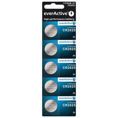 Baltrade Bateria litowa guzikowa everActive CR2025 3V blister 5 szt.