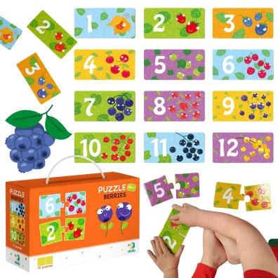 Puzzle 12 el. Duo Cyferki Jag�dki Dodo