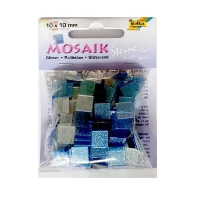 Galeria Hobby Kamyczki brokatowe niebieski 10x10mm