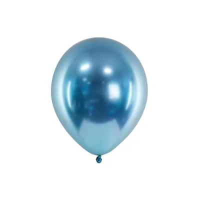 PartyDeco Balony Glossy niebieski 30cm