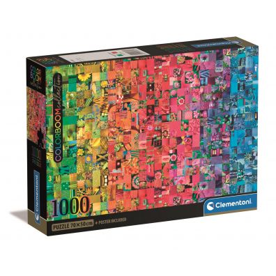 Zdjęcia - Puzzle i mozaiki Clementoni Puzzle 1000 el. Compact Colorboom Collection 