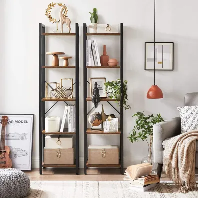 Songmics Rega supek 5poziomw rustykalny 146 cm