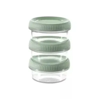 Curver/Keter Curver zestaw 3 pojemnik�w na sos zielony 3 x 150 ml