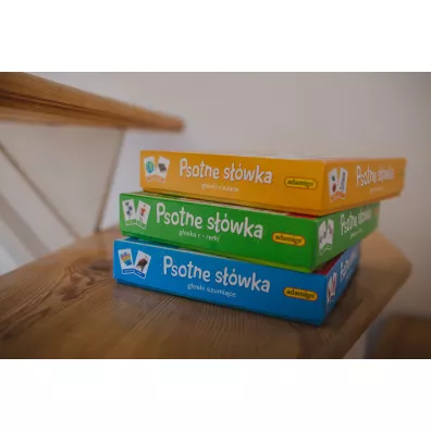 Psotne swka. Goski ciszce. 3 gry logopedyczne Adamigo