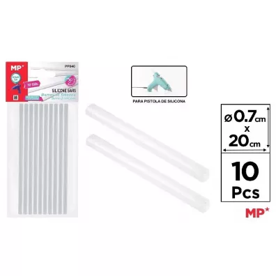 Mp Main Paper Wk�ady klejowe do pistoletu MP 7x200mm 10szt.blister