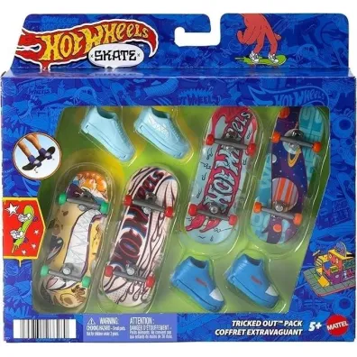 Hot Wheels Skate Deskorolka 4-pak + buty Mattel