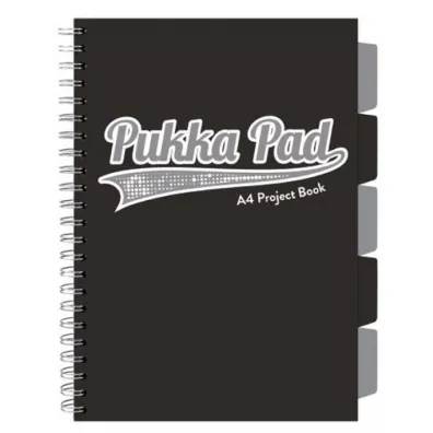 Pukka Pad Project Book Black A4 kratka 100 kartek 3 szt.