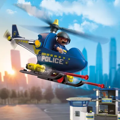 Playmobil City Action Policyjny helikopter z�radarem 72080