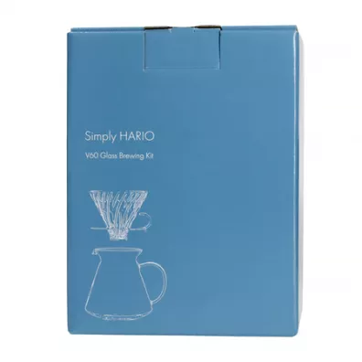 Hario V60 Glass Brewing Kit Zestaw szklany dripper + serwer + filtry