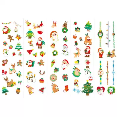Naklejki na paznokcie i tatua�e - Christmas Bo�e Narodzenie Avenir