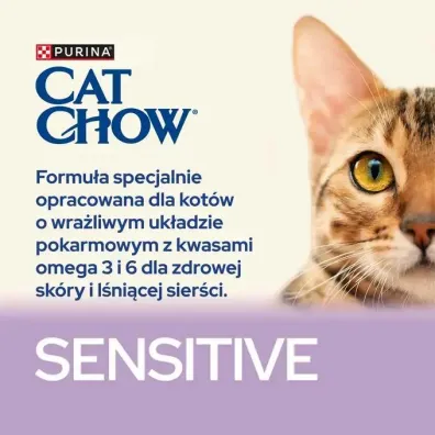 Purina Cat Chow Sensitive Karma z �ososiem 15 kg