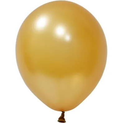 GoParty Balony lateksowe Metallic z�ote 25cm