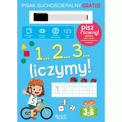1...2...3... Liczymy!. Ksika z pisakiem suchocieralnym - Oliwia  Dulba