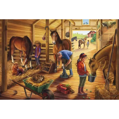 Puzzle 3x48 Konie G3 Schmidt Spiele-Puzzle