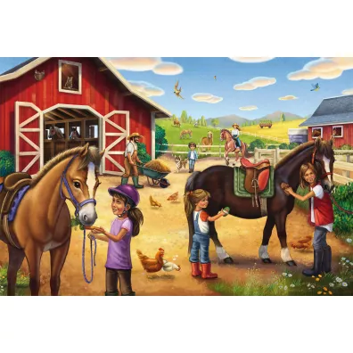 Puzzle 3x48 Konie G3 Schmidt Spiele-Puzzle