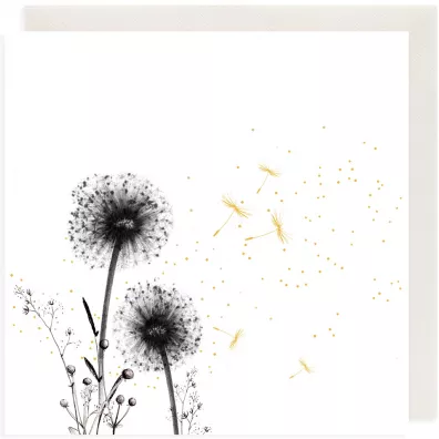 Clear Creations Karnet Z�ocony CL3807_BL Dmuchawce