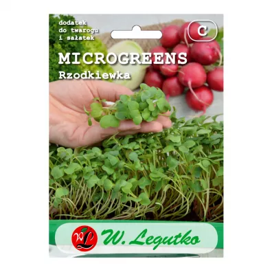 W. Legutko - nasiona Microgreens - Rzodkiewka - czerwona 5 g
