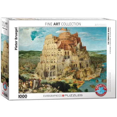 Puzzle 1000 el. Wie�a Babel, Pieter Bruegel Eurographics