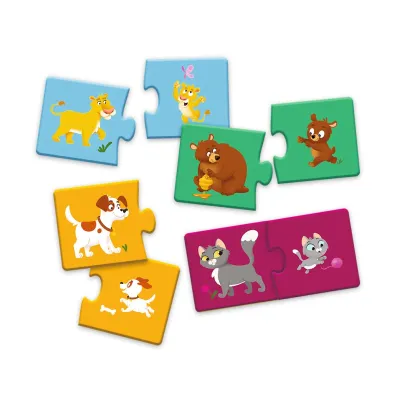 Puzzle Mama i dziecko. Zwierz�ta Trefl