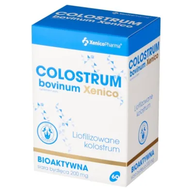 Xenico Pharma Colostrum bovinum Xenico 200 mg - suplement diety 60 kaps.