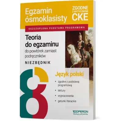Pakiet. Egzamin �smoklasisty. J�zyk polski: Zadania z odpowiedziami. Repetytorium, Niezb�dnik, Arkusze z rozwi�zaniami krok po kroku, Lektury. Opracowania i zadania