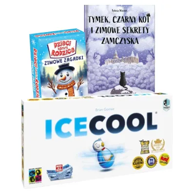 Pakiet: Tymek, Czarny Kot i zimowe sekrety zamczyska, Icecool, Dzieci kontra Rodzice. Zimowe Zagadki