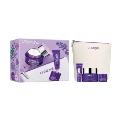 Clinique Zestaw De-Aging Experts Smart Clinical Repair krem przeciwzmarszczkowy do twarzy + serum koryguj�ce zmarszczki 50 ml + 10 ml + 5 ml + 1 szt.