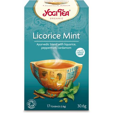 Yogi Tea Herbatka mita z lukrecj (licorice mint) 17 x 1,8 g Bio